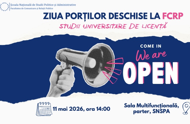 Ziua Porților Deschise la Facultatea de Comunicare și Relații Publice| 11 mai a.c., 14:00