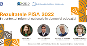 Dezbatere la SNSPA: “Rezultatele PISA 2022 în contextul reformei naționale în domeniul educației”